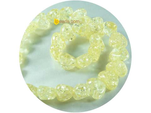 5 pieces 23mm Lemon color cube shape amber strand on wholesale