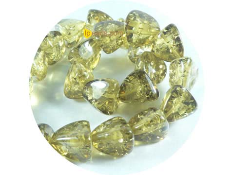 5 pieces 16mm brown color taper shape amber strand on wholesale