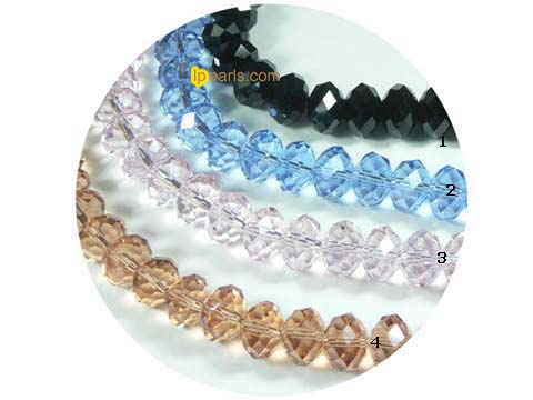 500 pieces 8mm different color incision crystal beads