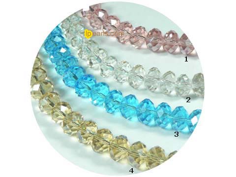 charming 500 pieces 8mm different color incision crystal beads
