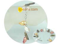7*18mm multicolor blister freshwater pearl bracelet