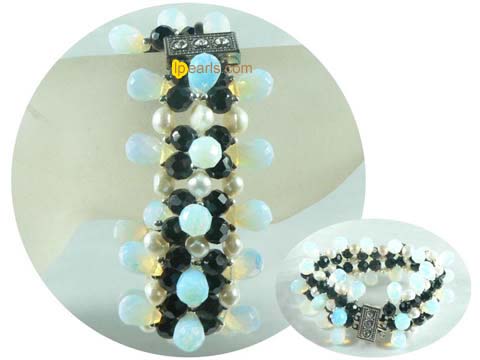 6mm white freshwater jewelry pearls bracelet