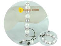11-12mm potato freshwater pearl adjustable knitted bracelet