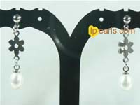 Freshwater pearl dangling earrings,different colors