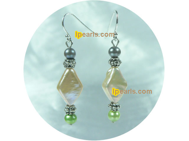 keishi freshwater pearl with potato freshwater pearl earrings
