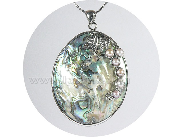 1.5*3cm colorful voal abalone shell pendant