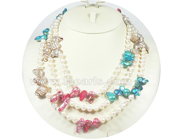 wholesale 7-8mm freshwater pearl necklace