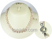wholesale 8-9mm purple potato single strand pearl necklace