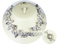 double strands new style blister pearl twisted necklace