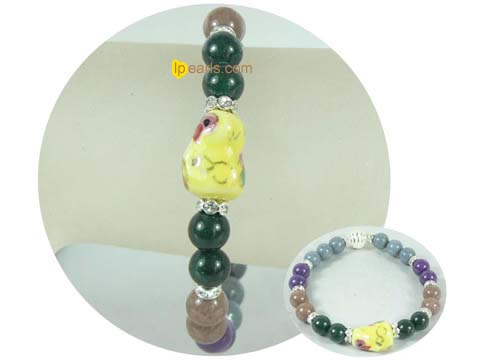 8mm colorful gemstone bracelet of Chinese Zodiac