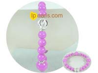 7.5" rosy gemstone bracelet with different size