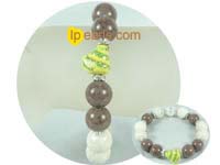 wholesale 12mm special Chocolate and cream barcelet