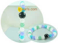 stretch colorful jade bracelet on wholesale