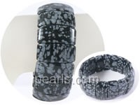 square shape snow fiake stretchy bracelet on wholesale