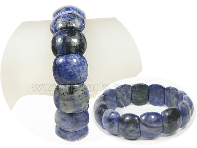 wholesale square shape blue-veins stone bracelet