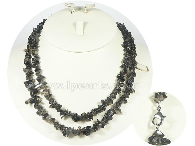 irregular black crystal necklace wholesale