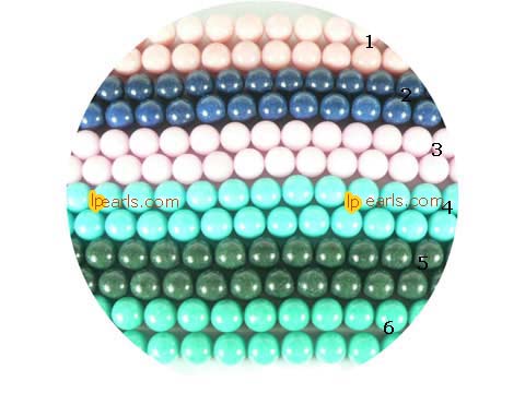 5 pieces 12mm different color mountain jade strand on wholesale