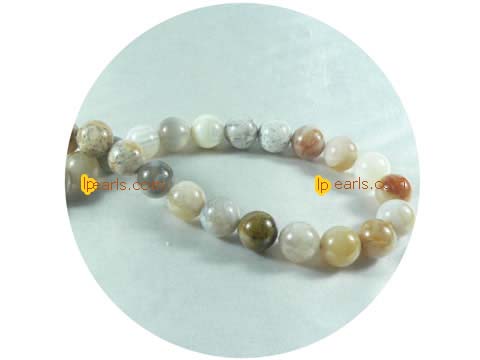 5 pieces 12mm bamboo-leaf agate strand on wholesale