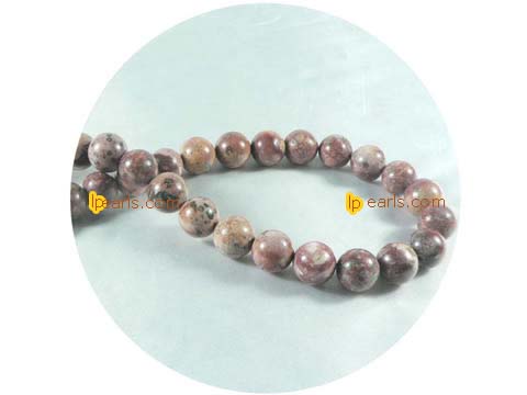 5 pieces 12mm red leopard skind strand on wholesale