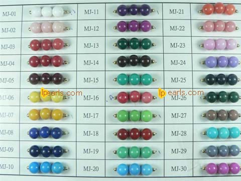 5 pieces 12mm different color mountain jade strand on wholesale