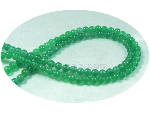5 pieces 4mm green Aquamarine strands on wholesale