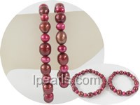 wholesale rice and potato pearl Mother Daughter bracelet