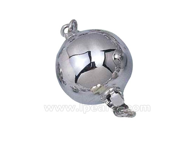 5pcs 18mm smooth 925 sterling silver  ball clasp