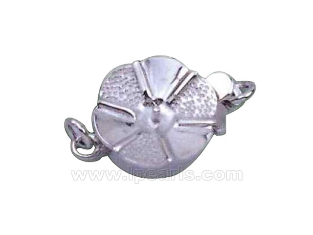 5pcs 11mm flower shape 925 sterling silver clasp
