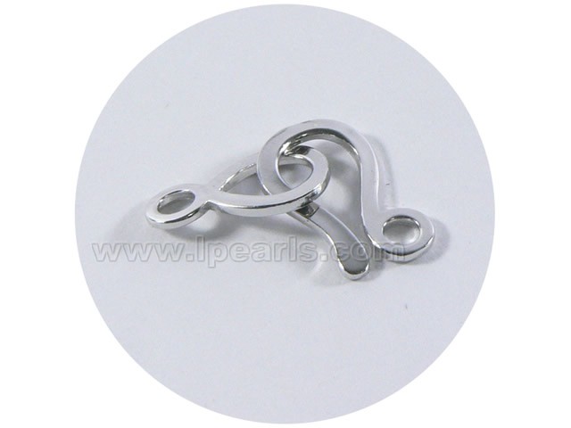 5pcs 6*13mm 925 sterling silver hook decorative clasp