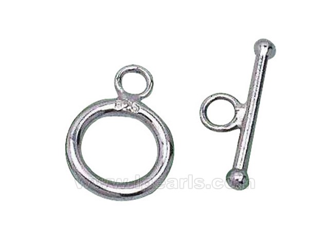 5pcs 10mm 925 sterling silver toggle clasp
