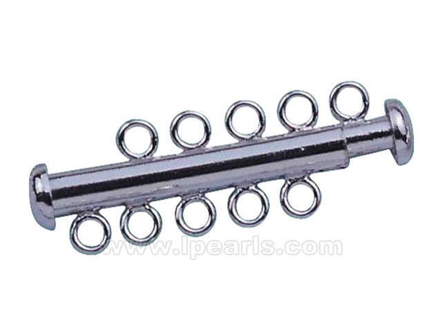 5pcs five rows 4*30mm 925 sterling silver column clasp
