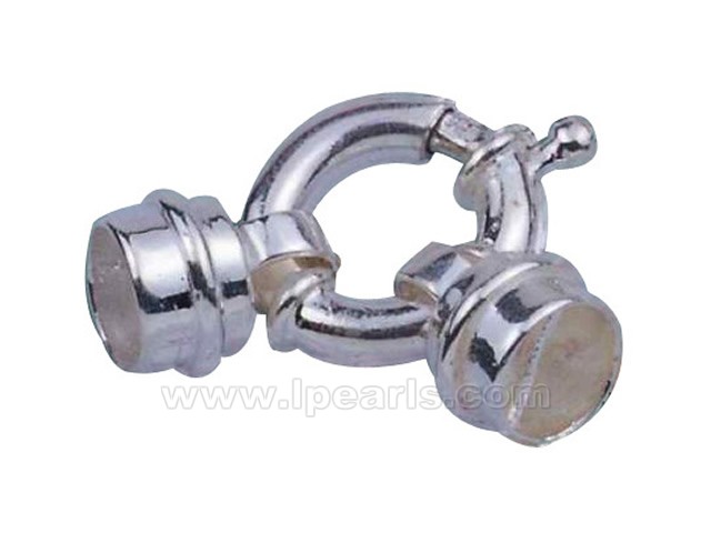 5pcs 16mm 925 sterling silver spring ring clasp