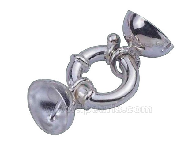5pcs cute 16mm 925 sterling silver spring ring clasp