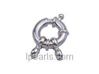 5pcs 16mm 925 sterling silver spring ring clasp with rings