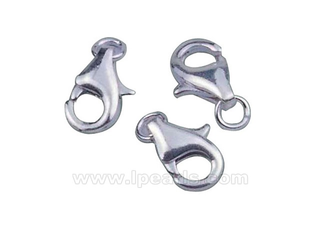 5pcs 6*11mm 925 sterling silver lobster clasp