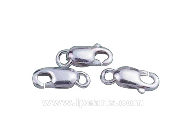 5pcs 3.3*8mm 925 sterling silver lobster clasp
