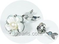 1.5*2.5cm attractive flower carved magnetism clasp