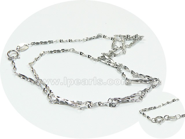 925 sterling silver rhodium necklace chain