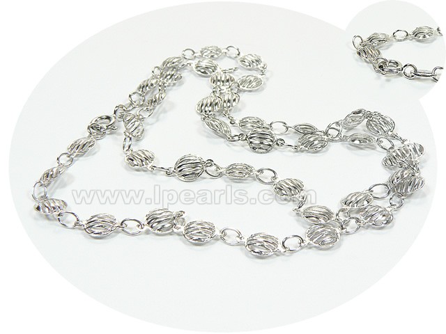 rhodium plated sterling silver necklace chain