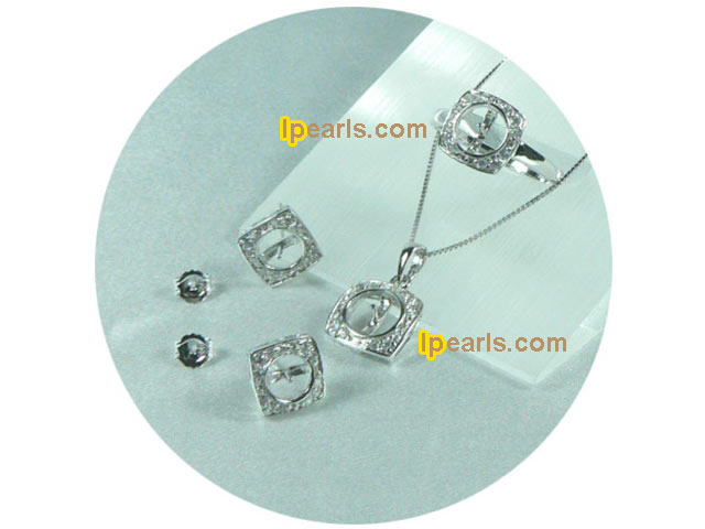 sterling pendant,earrings and rings mountings on wholesale