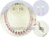 6-7mm white potato freshwater pearl sets on wholesale