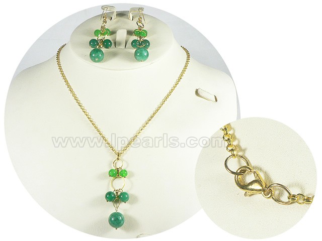green Malaysia jade set wholesale