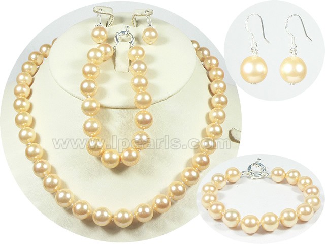 10mm Navajo White shell pearl set