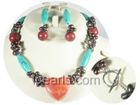 red round coral set wholesale