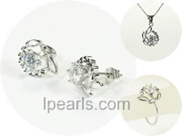 wholesale 925 sterling silver rhodium plated set