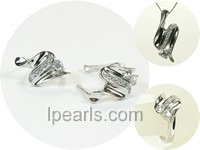 screwy sterling silver rhodium plated set