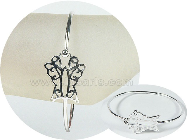 charming butterfly shape 925 sterling silver bracelet