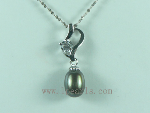 8-9mm white teardrop jewelry pearl pendant