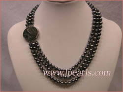 6mm peacock cultured freshwater jewelry pearl necklace