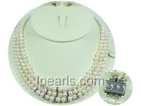 6-7mm white cultured freshwater jewelry pearl necklace